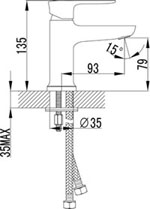 Смеситель для раковины Lemark Basis LM3606C хром