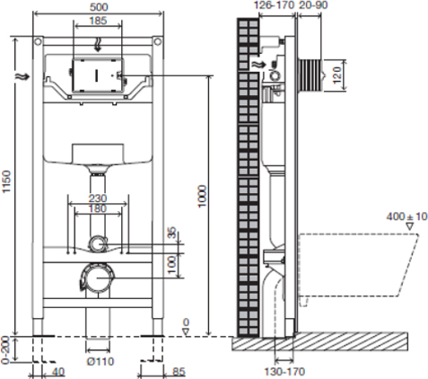 Комплект Jacob Delafon Odeon Up E5504-NF/E4764-00