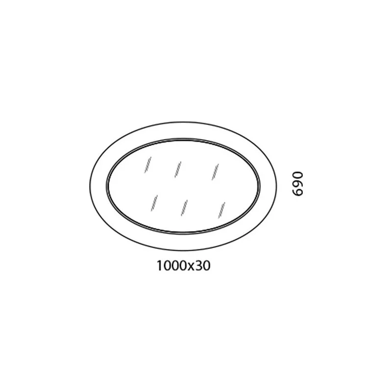 Зеркало Edelform Decora 2-722-00-S белый