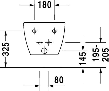 Подвесное биде Duravit Happy D.2 2258150000