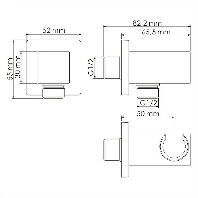 Душевая система WasserKRAFT Naab 8600 A178644 Thermo хром