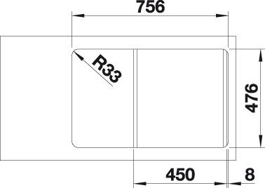 Кухонная мойка Blanco Lantos 45 S-IF Compact 519059