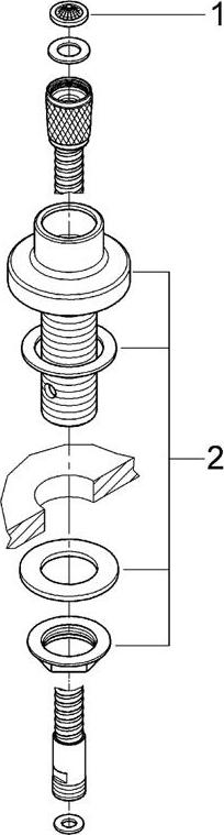 Вывод для ручного выдвижного душа Grohe 27151000