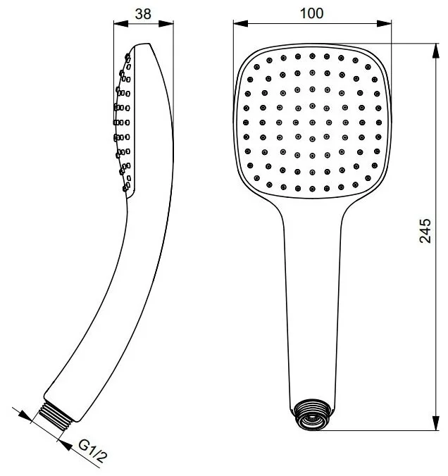 Душевая лейка Ideal Standard Idealrain B0002AA хром