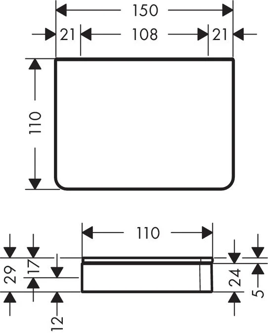 Полка Axor Universal Accessories 42840000 хром