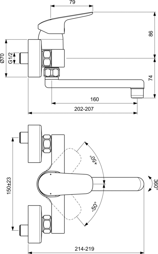 Смеситель Ideal Standard Ceraflex B1717AA для раковины, хром