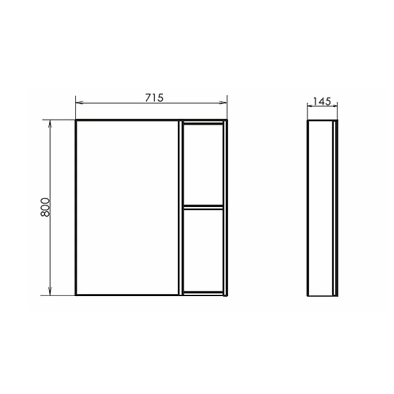 Зеркальный шкаф Comforty Дуэт 00-00017204 коричневый