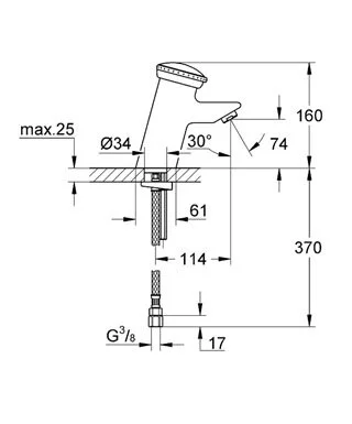 Кран Grohe Contromix 36111000 хром