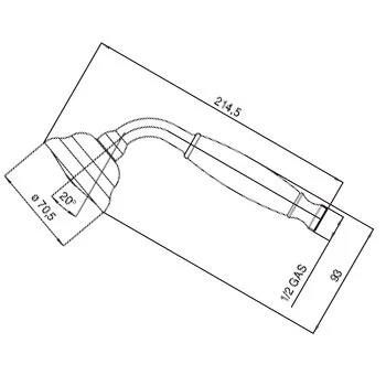 Душевая лейка Bossini Charleston B00570.022