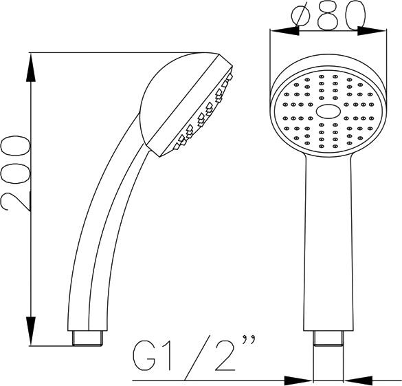 Душевая лейка Paulmark PM108