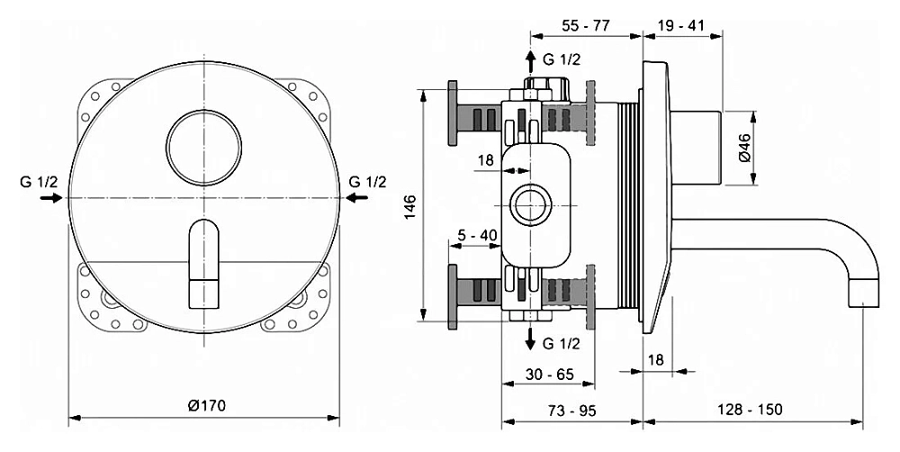 Смеситель для раковины Ideal Standard Ceraplus A6149AA хром