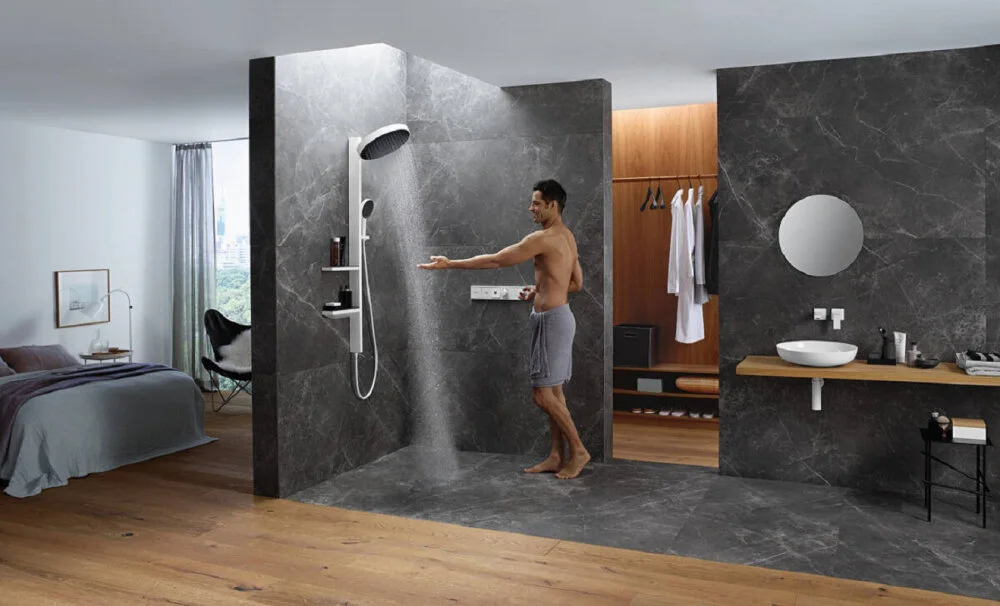 Смеситель для душа Hansgrohe RainSelect 15380340 черный