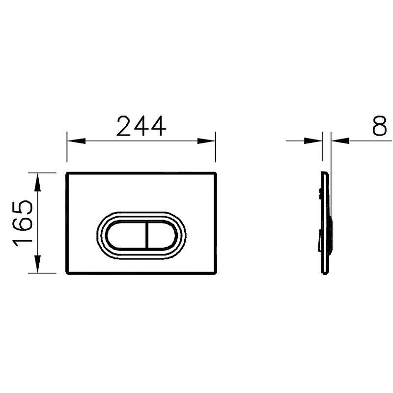 Комплект унитаза с инсталляцией Vitra Mia Round SmoothFlush 9856B003-7200 сиденье микролифт, клавиша смыва хром