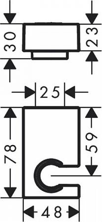 Держатель для душа Hansgrohe Porter E 28387140, бронза