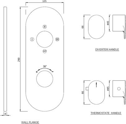 Смеситель термостатический для ванны Jaquar Opal Prime OPP-CHR-15683KPM