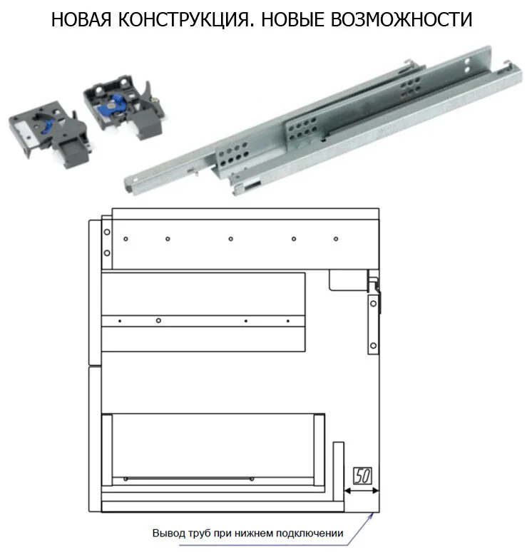 Тумба с раковиной Aquaton Америна 1A1354K0AMD10