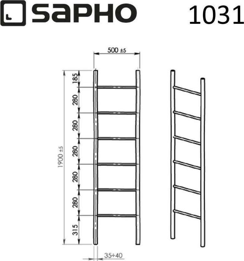 Полотенцедержатель-лесенка Sapho Bambus 1031