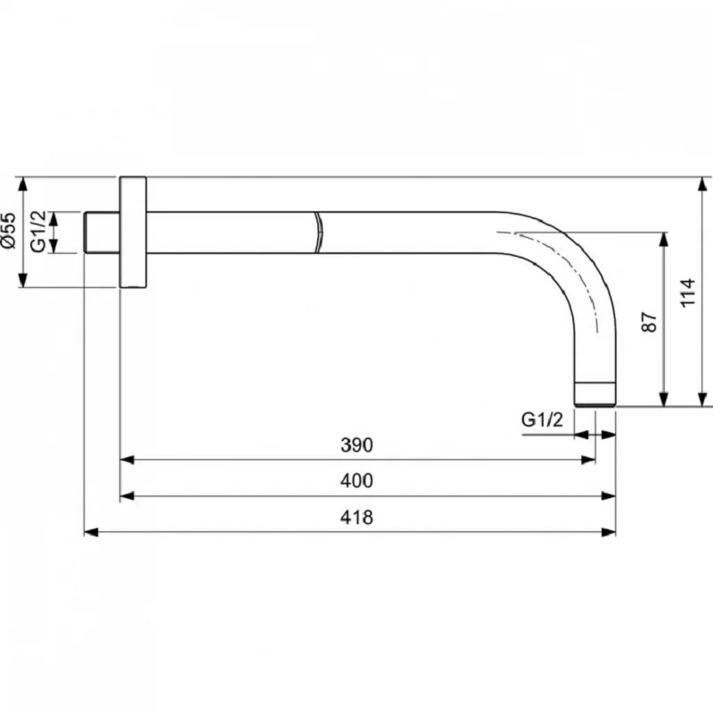 Держатель душа Ideal Standard Idealrain B9445XG черный