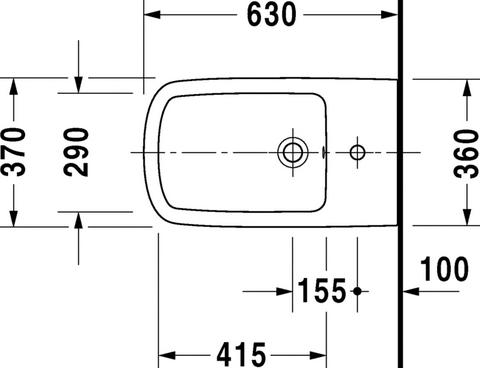 Напольное биде Duravit DuraStyle 228310