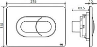 Кнопка смыва пневматическая OLI SALINA 640086