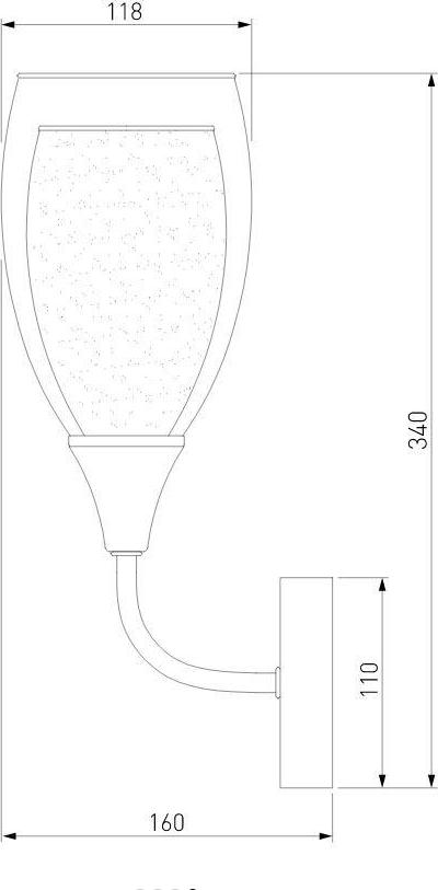 Бра Eurosvet Cosmic 50285/1 золото