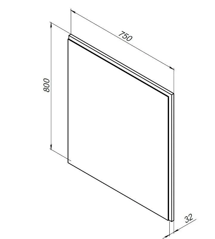 Зеркало Aquanet Nova Lite 249513 коричневый