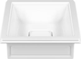 Раковина накладная 42 см Gessi Eleganza 46803#516, белый