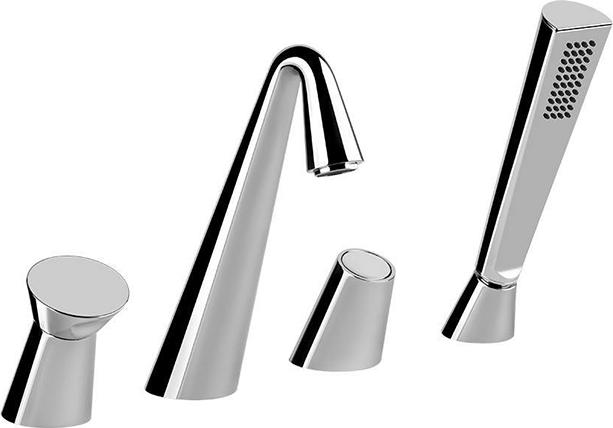 Смеситель на борт ванны Gessi Cono 45037#031, хром