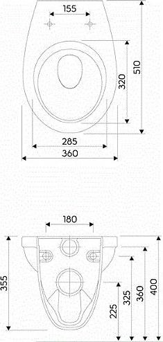 Комплект Geberit Duofix KOLO Idol 458.124.21.1-M131 с крышкой-сиденьем стандарт