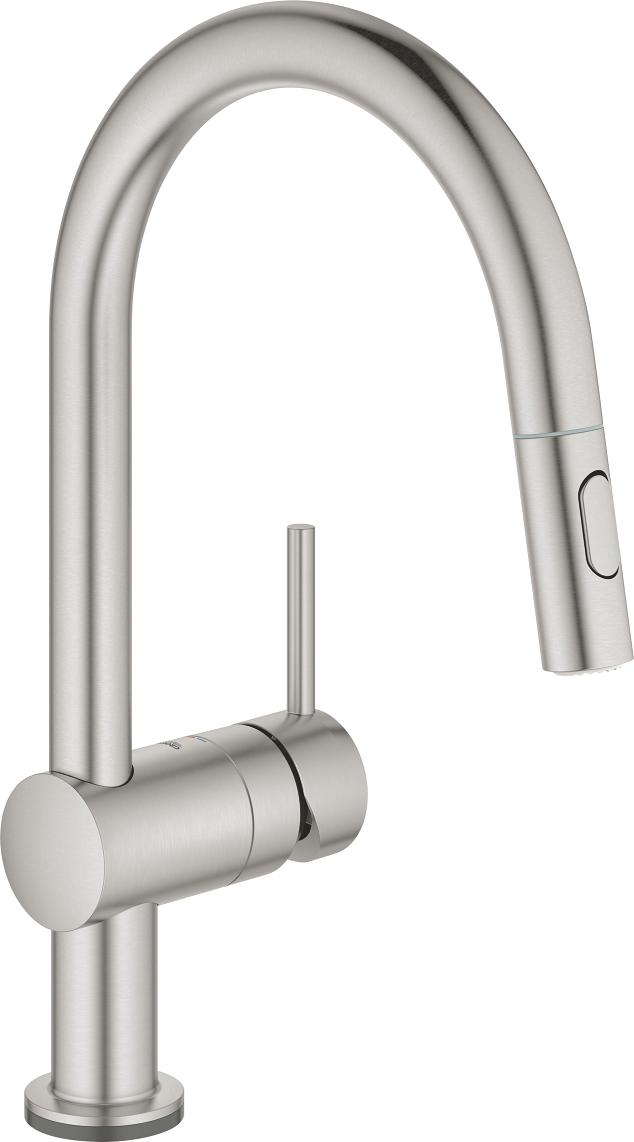 Смеситель для кухонной мойки Grohe Minta Touch 31358DC2 суперсталь