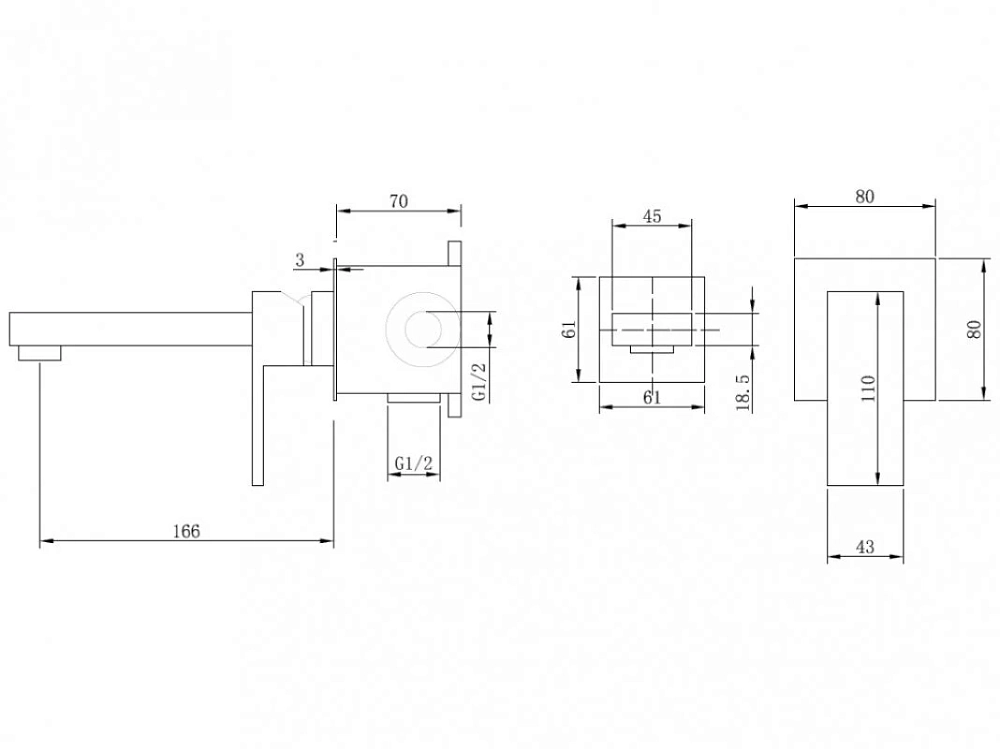 Смеситель для раковины Abber Daheim AF8212B черный