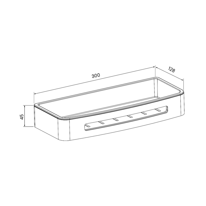 Полка Iddis SHE10SPi44 хром