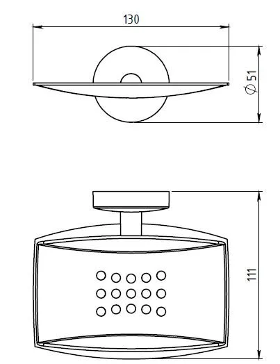 Мыльница Novaservis Novatorre 11 0102.0 хром