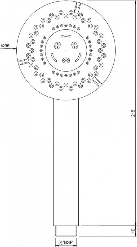 Душевая лейка Jaquar HSH-CHR-1739