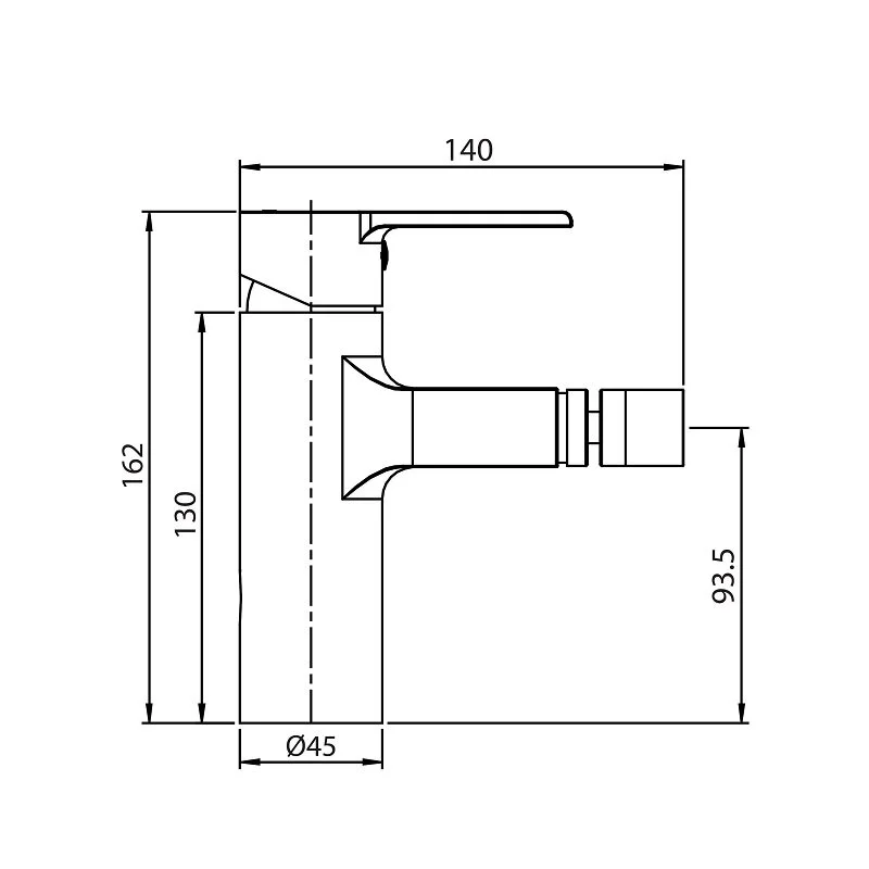 Смеситель для биде Koller Pool Kvadro Arc KA0300 хром