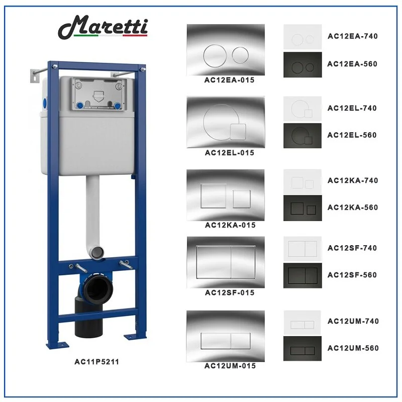 Инсталляция Maretti, для подвесного унитаза, синяя, AC11P5211