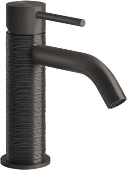 Смеситель для раковины Gessi 316 Trame 54302#707, brushed black metal PVD