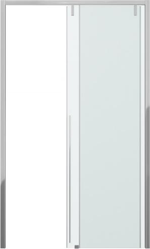 Душевая дверь в нишу 120см Bravat Slimline BD120.4105A стекло прозрачное