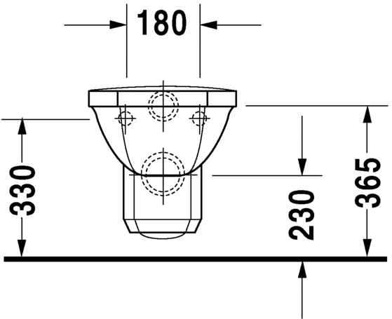 Подвесной унитаз Duravit 1930 Series 0182090000