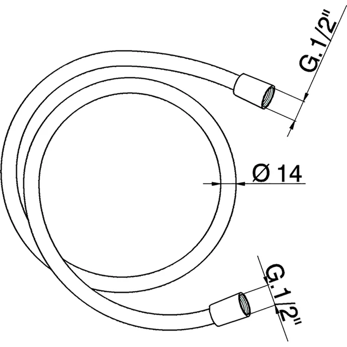 Душевой шланг Cisal Shower ZA00904024 золото