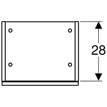 Шкаф Geberit Smyle Square 500.361.00.1 белый