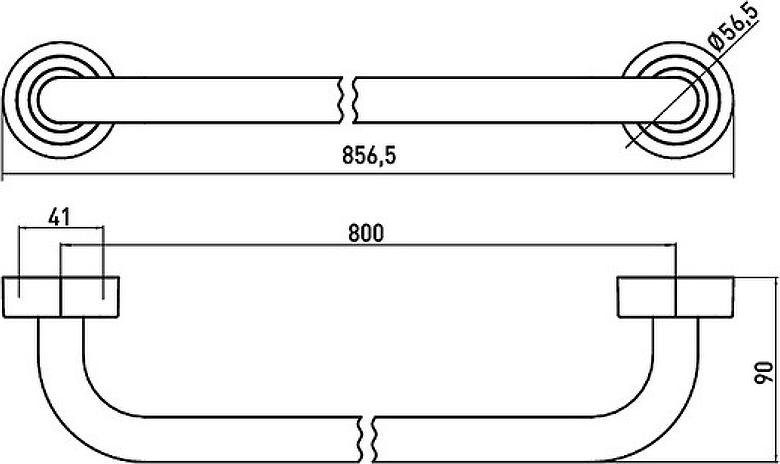 Полотенцедержатель Emco Polo 0760 001 80, хром