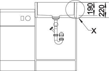 Кухонная мойка Blanco Panor 60 Ceramic 514501 c двумя отверстиями