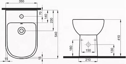 Напольное биде Geberit Smyle 500.217.01.1, белый