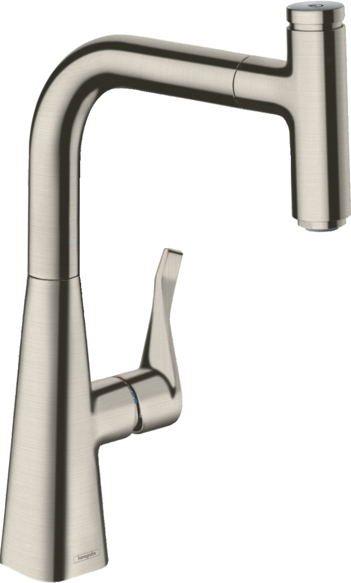 

Смеситель для кухни Hansgrohe Metris Select 14857800, под сталь, Metris