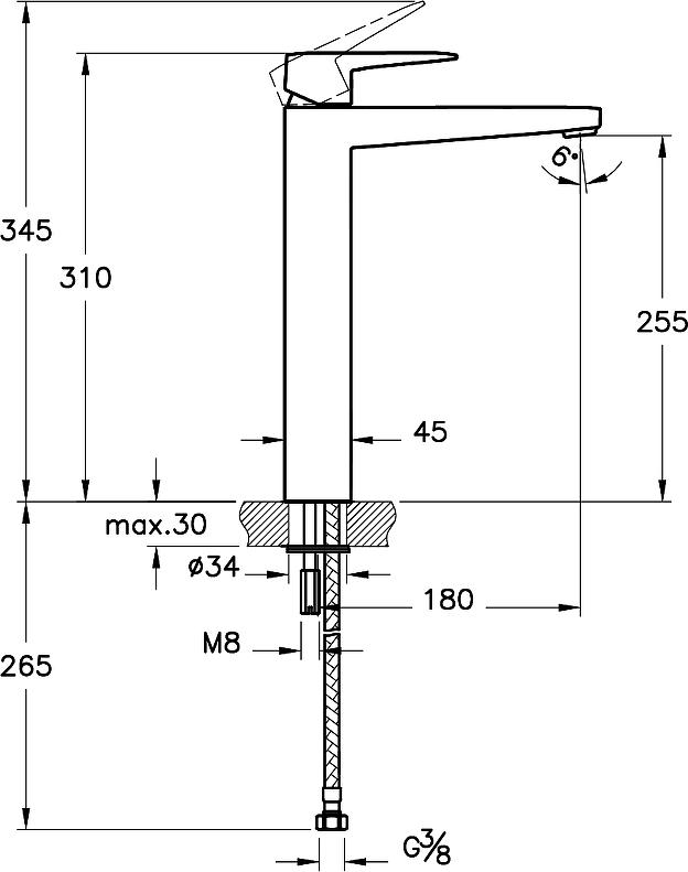 Смеситель для раковины Vitra Root Square A4273326EXP, медный