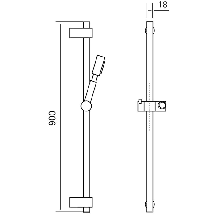 Душевой гарнитур Cisal Xion DS010630D1 серый