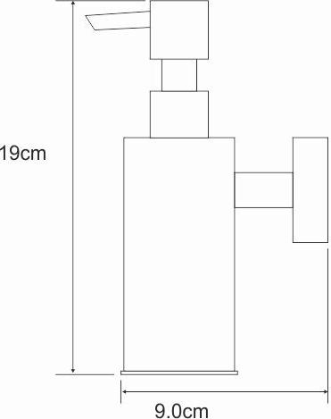 Дозатор для жидкого мыла WasserKRAFT K-1399, хром