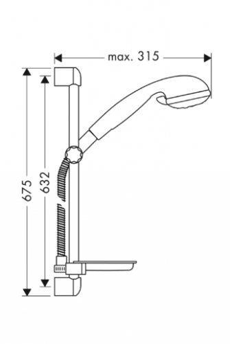 Душевой гарнитур Hansgrohe Croma 27751000