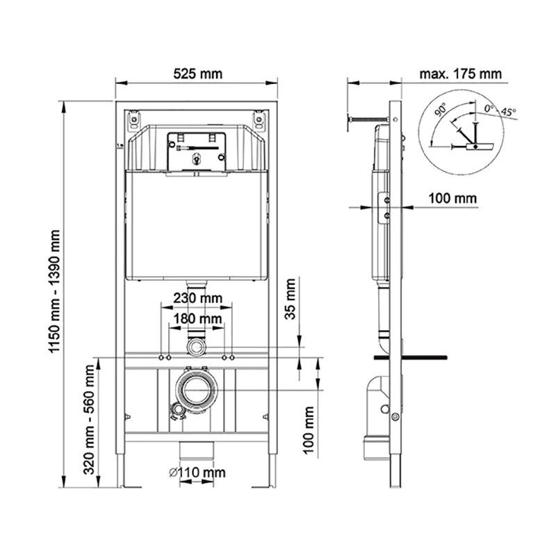 Инсталляция BERGES NOVUM с унитазом Vitra Norm Fit 6855B099-1777, клавиша хром глянец, крышка микролифт, комплект